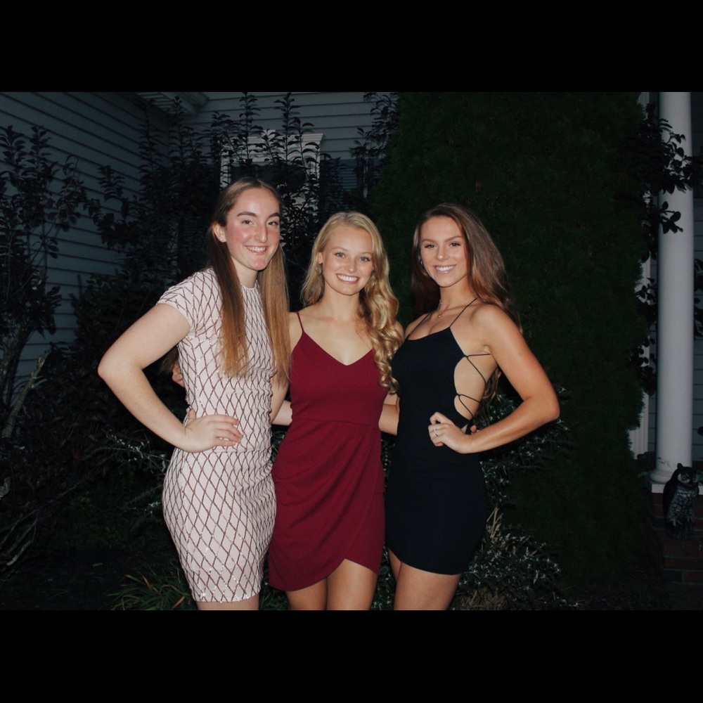 burgundy semi formal dress - Picture 3 of 5